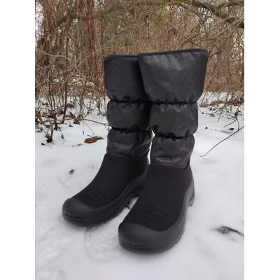 KUOMA Winter Boots Glitter Black