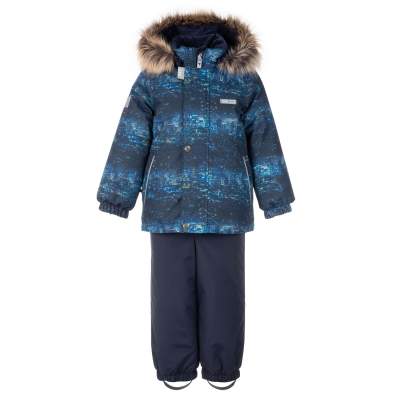 LENNE Baby set ROBIN (80-98) Blue (winter)