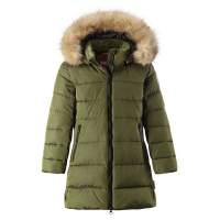 REIMA Kids' long winter jacket Lunta Khaki green