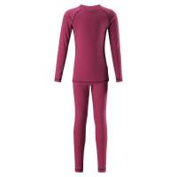 REIMA Kids base layer set Cranberry pink (winter)