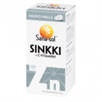 Sana-sol Sinkki+C-vitamiini 200 tabl