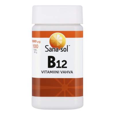 Sana-sol B12- vitamiini 1000 mg, 100 tab